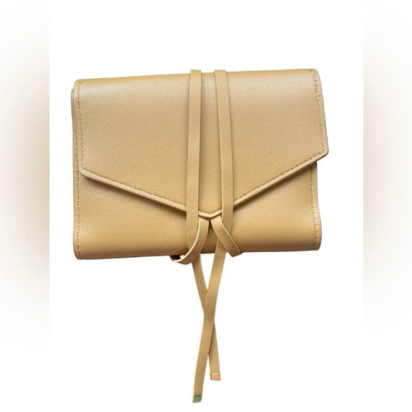 Glass & Ladder Katherine Tech Roll Up Honey Brown Vegan Leather Fold Organizer - Picture 1 of 6